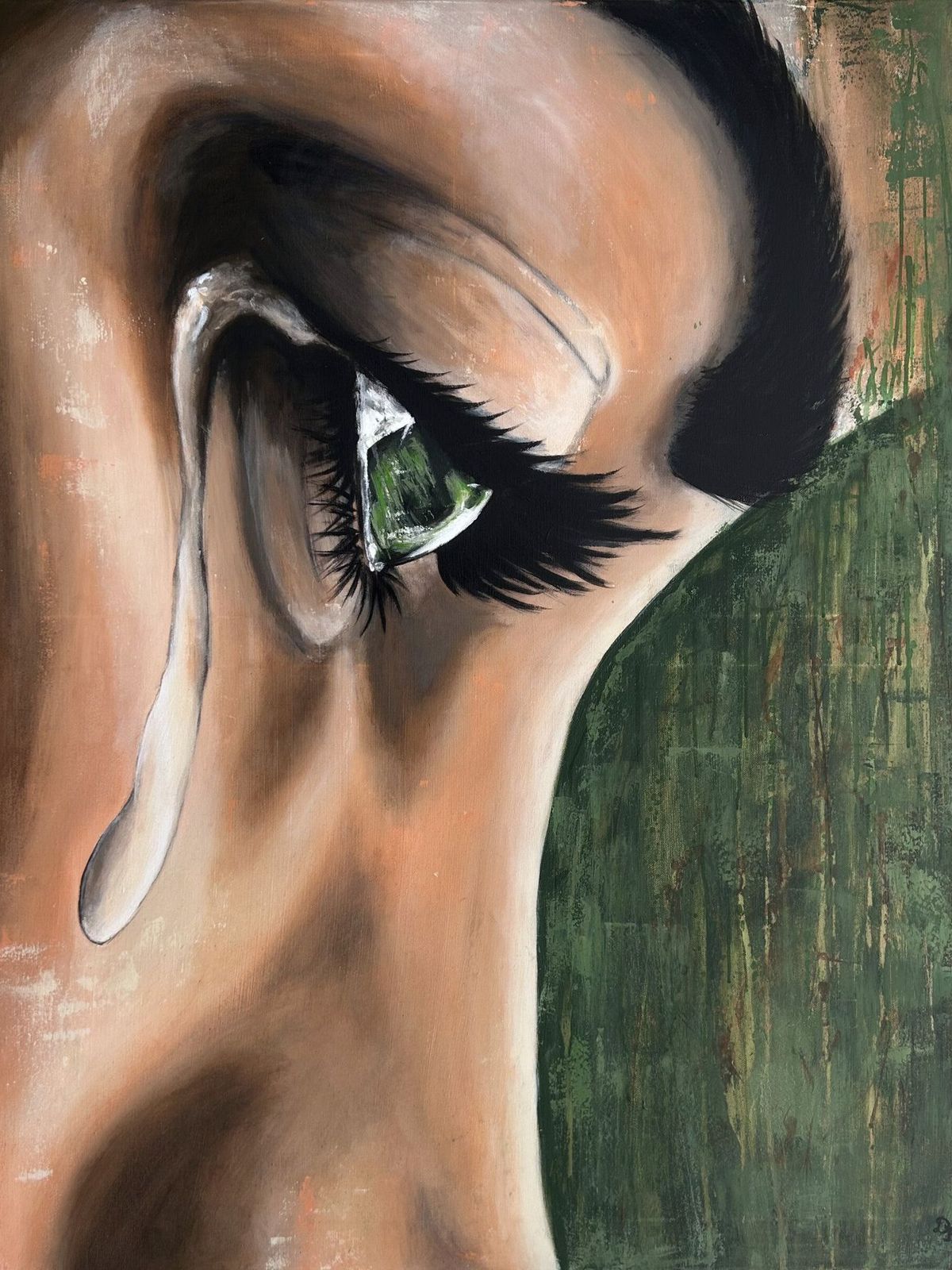 Painting "Quiet tears" by Didi Konings.