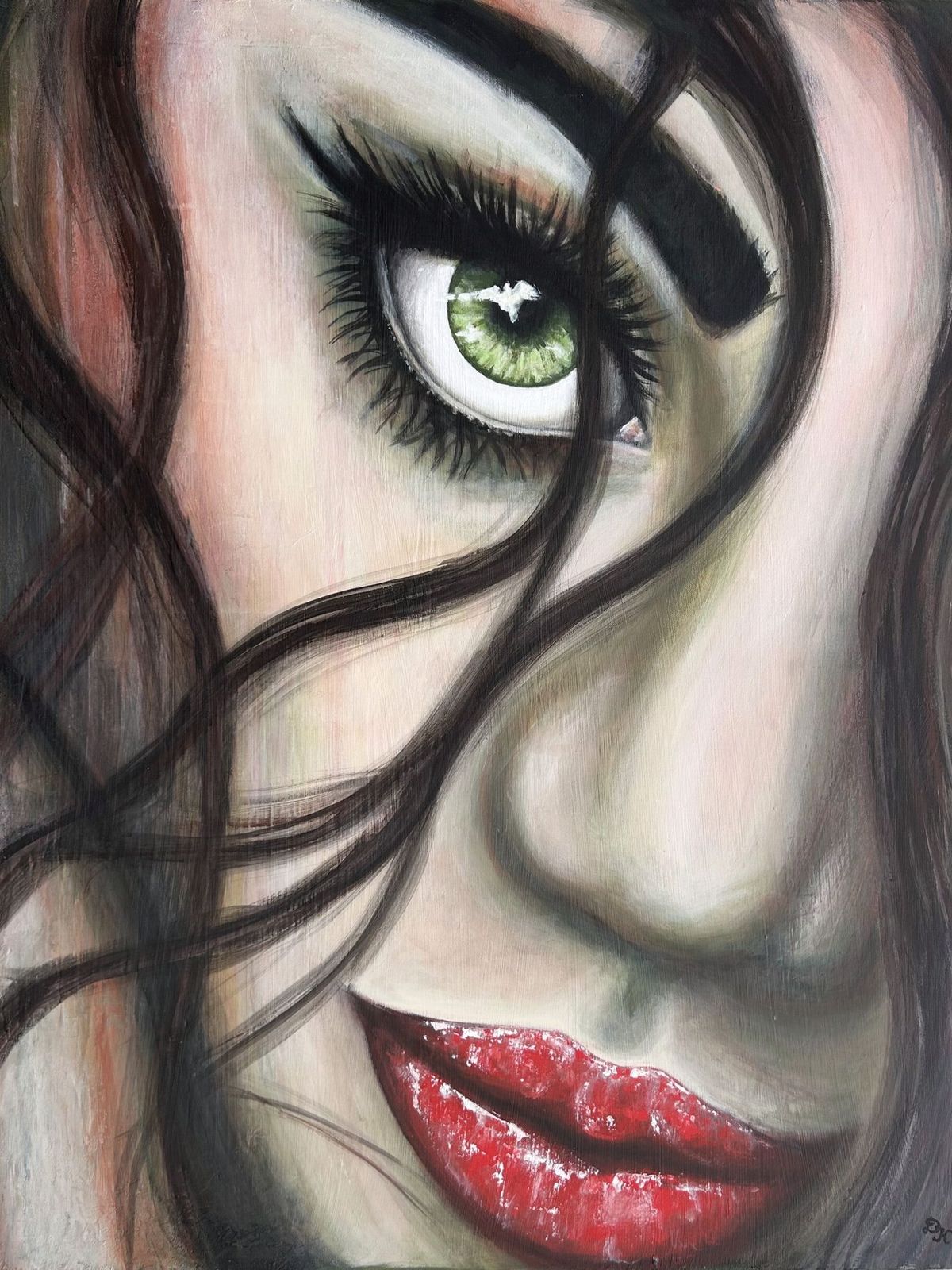 Painting "Knowing" by Didi Konings.