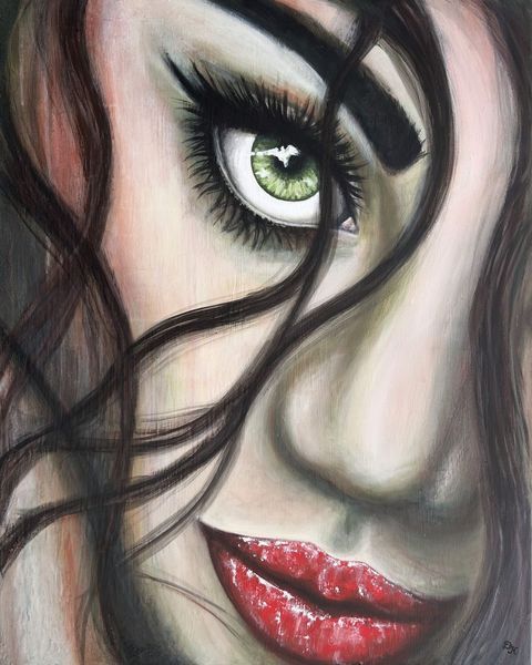 Schilderij "Knowing" van Didi Konings.