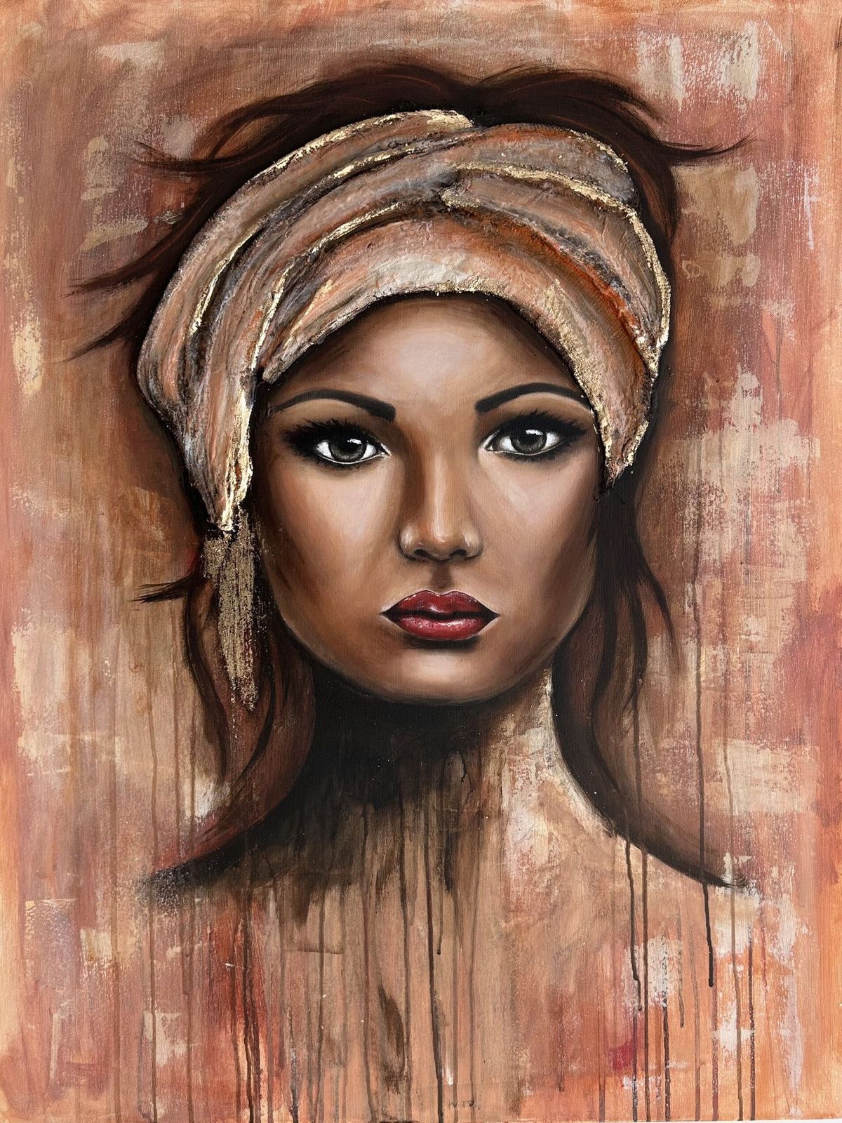 Painting "Horen" by Didi Konings.