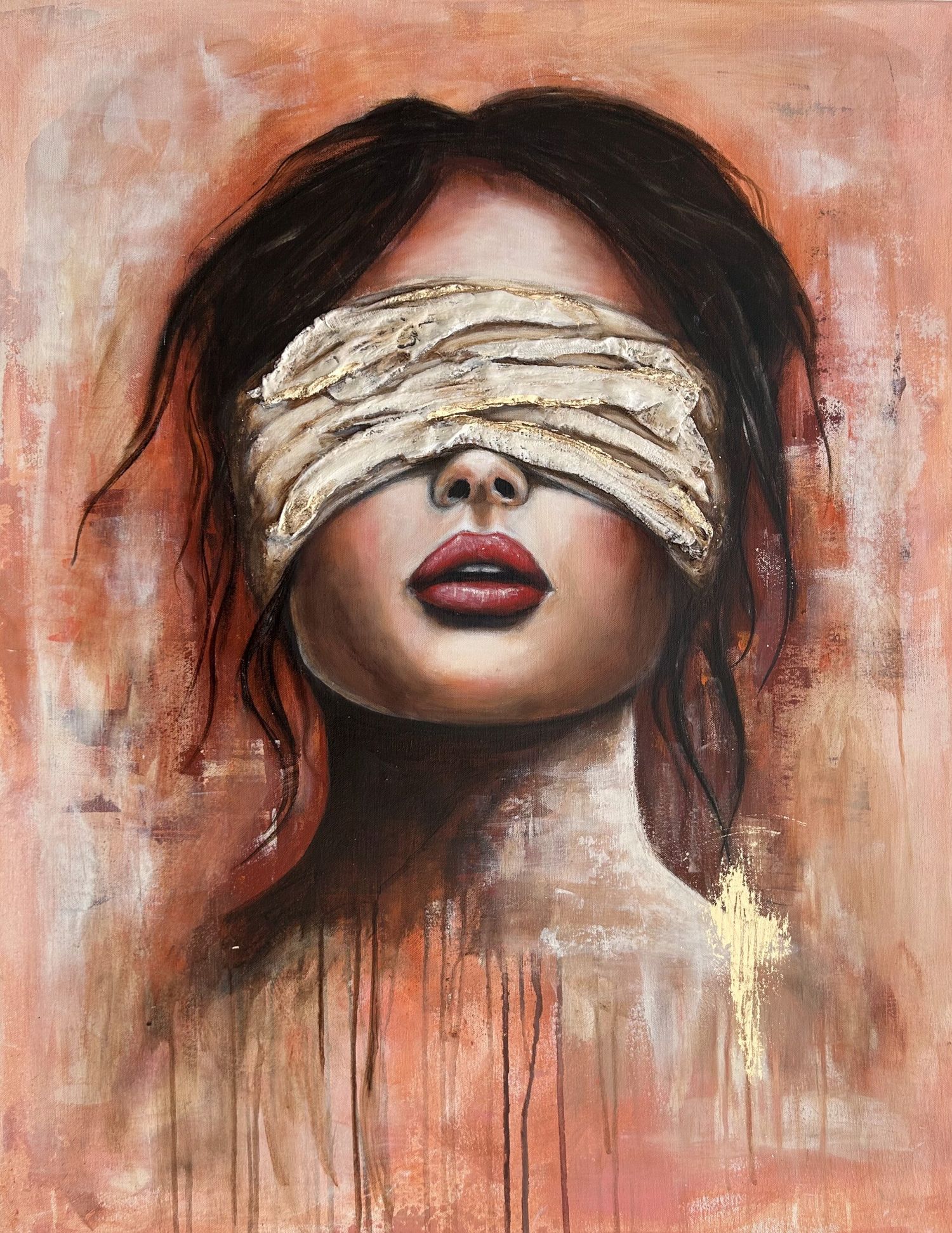 Schilderij "Zien" van Didi Konings.